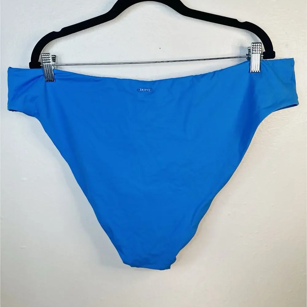NWT Skims Signature Swim Mid Waist Bottom Tide Blue 4X Bikini Beach